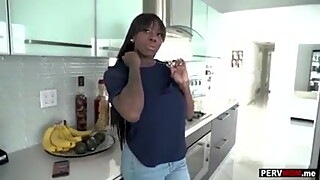 Large boobs ebony stepmom made stepson feel better