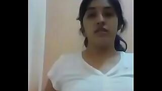 Indian Girl Showing Boobs and Hairy Pussy -(DESISIP.COM)