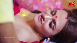 Hot Indian Red saree Aunty Having sex with Young Boy mkv