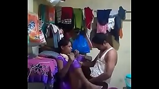 Desi indian maid Quick Fuck with owner