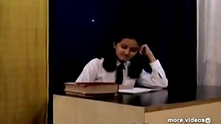 Horny Hot Indian PornStar Babe as School girl Squeezing Big Boobs and masturbating Part1 - indiansex